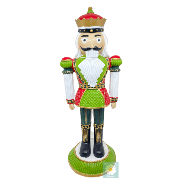 decorazione natale casa, schiaccianoci in resina verde, idea regalo