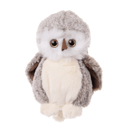 the great hoho grande gufo di peluche bianco e grigio bukowski design ab 25cm