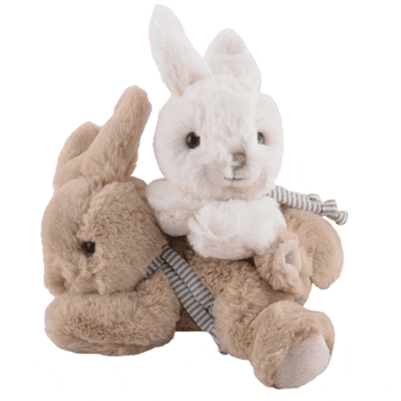 buster e coco coniglietti di peluche bianco e beige bukowski design ab 15cm