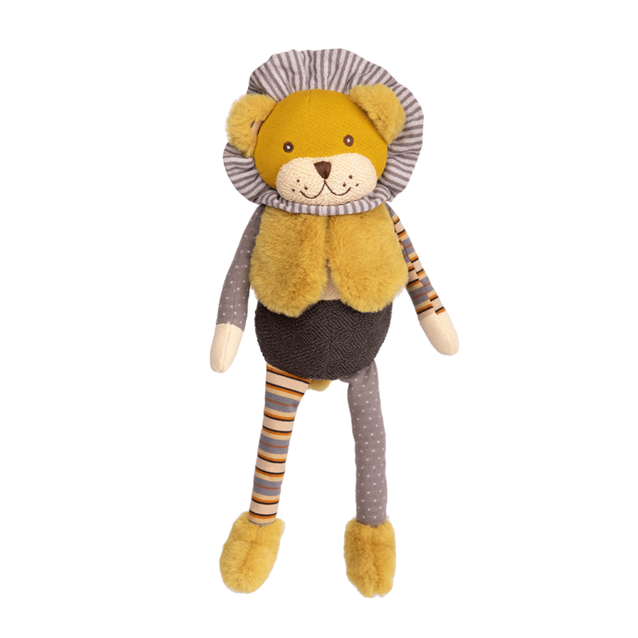 nicolas pupazzo in stoffa di peluche leone giallo bukowski design 37cm