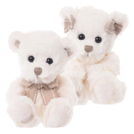 caspar e caroline coppia piccoli orsetti peluche bianchi bukowksi design ab 15cm