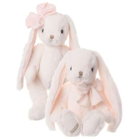 archie e lilibet coniglietti di peluche bianchi bukowski design ab