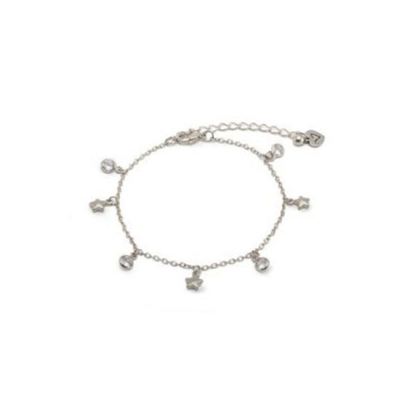 bracciale catena argento ciondoli punti luce e stelle vestopazzo