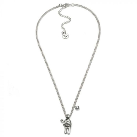 collana ciondolo gatto argento vestopazzo