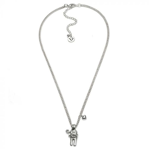 collana ciondolo gatto argento vestopazzo