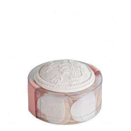 cofanetto idea regalo fogli di sapone cuore fragranza rosa mathilde m