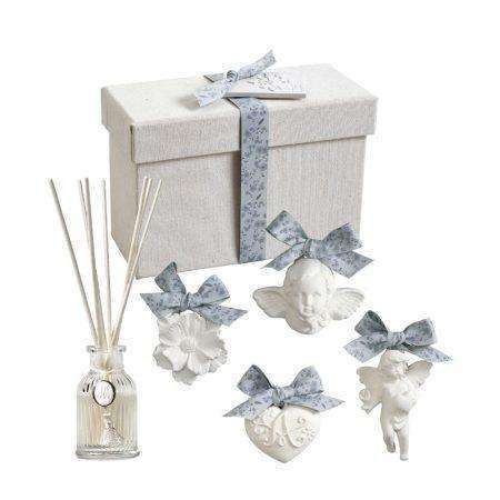cofanetto idea regalo diffusore e gessetti profumati fiori di cotone mathilde m