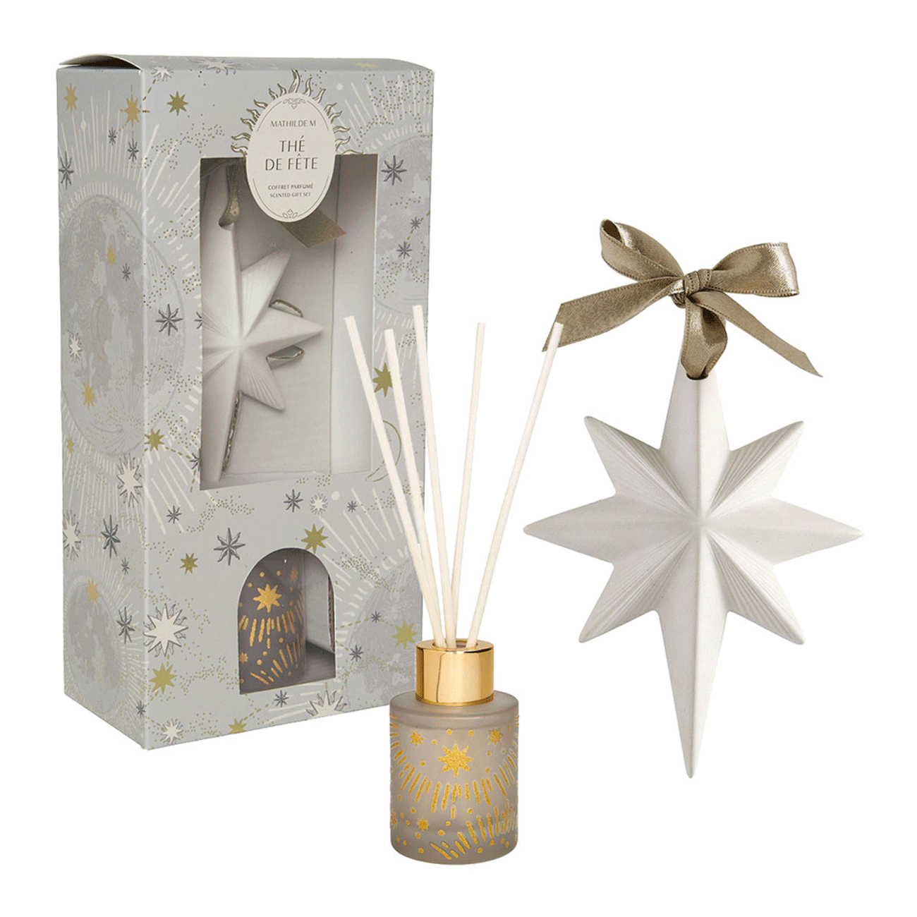 cofanetto regalo diffusore di profumo gessetto profumato the de fete mathilde m