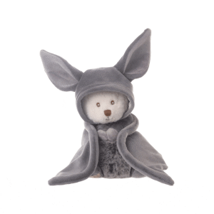 ziggy bat orsacchiotto peluche bianco con vestito da pipistrello bukowski design