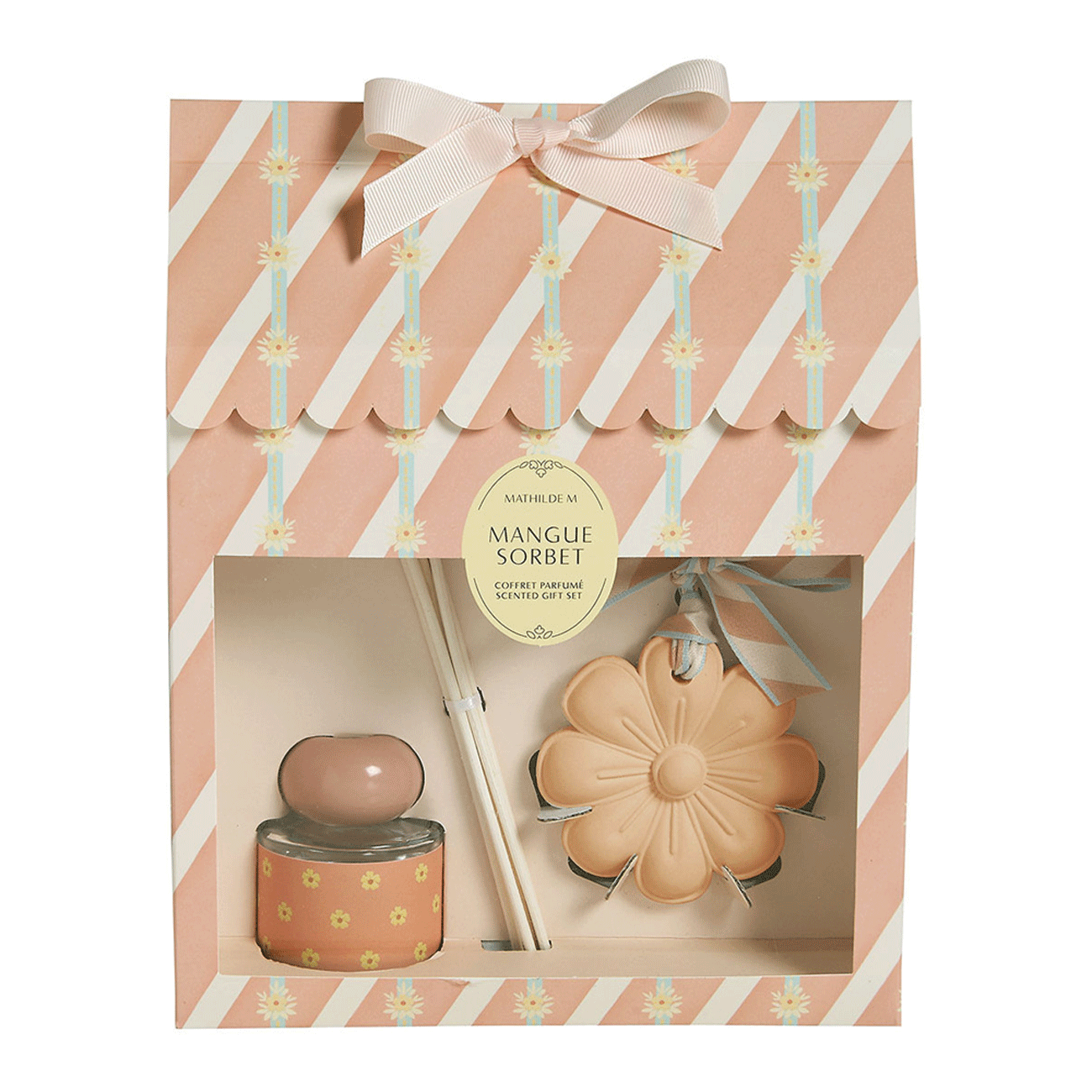 cofanetto regalo diffusore ambiente e gessetto sorbetto al mango mathilde m