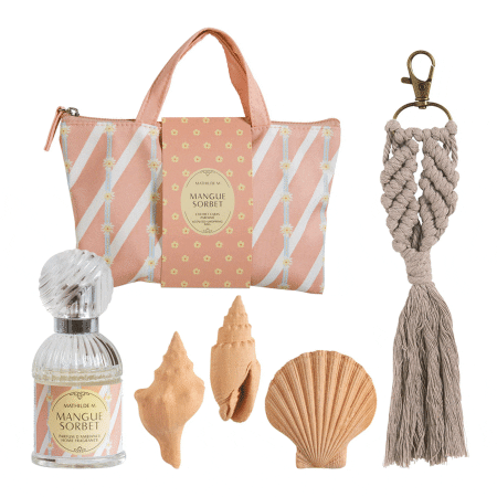 cofanetto regalo pochette profumata sorbetto al mango mathilde m