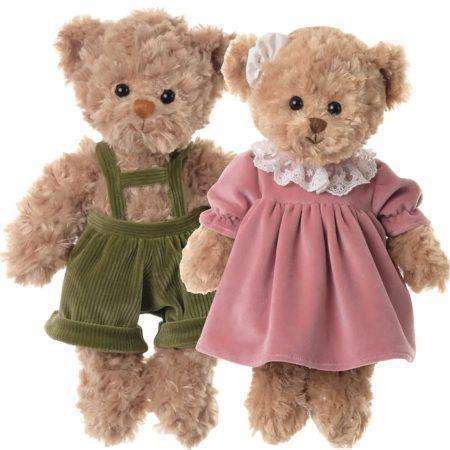 alfred e lisen orsetti di peluche tortora con vestito 35cm bukowski design ab