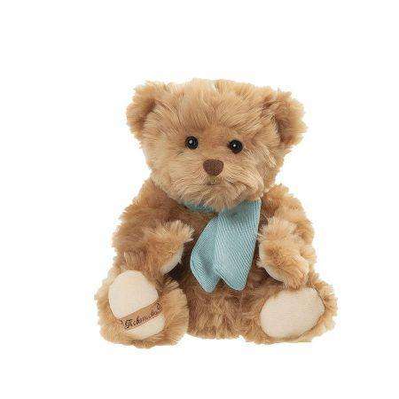 Baby Ludwig orsetto di peluche beige con fiocco azzurro bukowski design ab 25cm