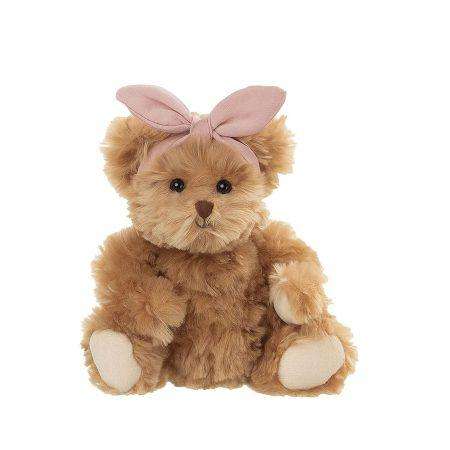 Baby Jeyleen orsetto di peluche beige con fiocco rosa bukowski design ab 25cm
