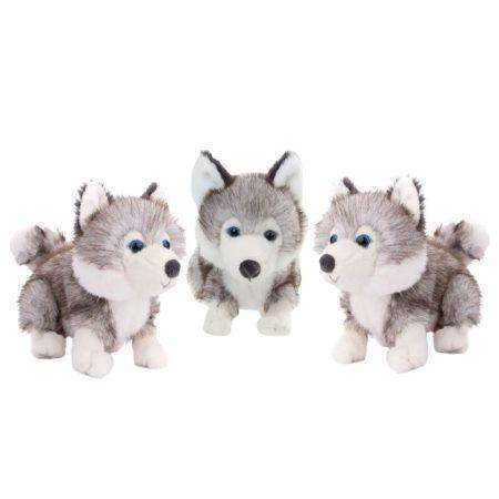 baby husky piccolo lupo di peluche grigio e bianco bukowski design ab 15cm