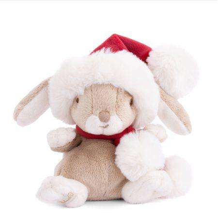 baby kanini x-mas coniglietto beige con vestito di natale bukowski design ab