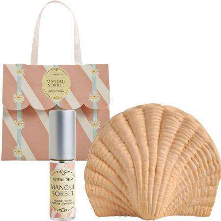 borsa cofanetto regalo profumata per ambiente sorbetto al mango mathilde m
