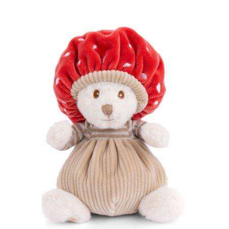 ziggy Mushroom orsetto di peluche bianco vestito da fungo bukowski design ab