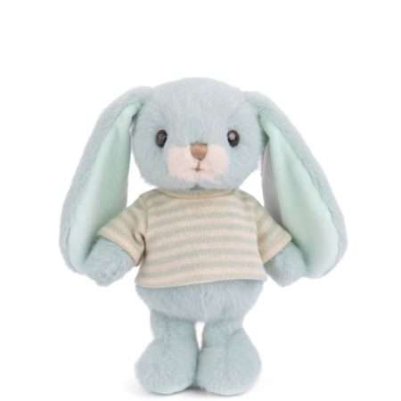 bouncy bunny coniglietto di peluche turchese con maglietta a righe 15cm bukowski