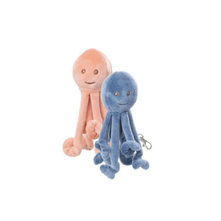 portachiavi di peluche polito blu e arancione 10cm bukowski design